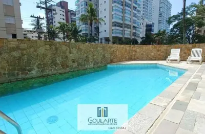 Apartamento alto padrão com acesso a sacada vista mar, 2 dormitórios sendo 1 suíte com sacada, lazer no condomínio, lado praia - enseada - guarujá/sp.