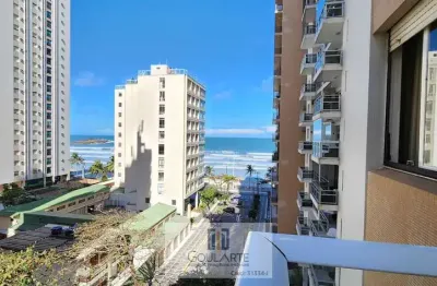 Apartamento alto padrão com acesso a sacada vista lateral do mar, 3 dormitórios sendo 2 climatizados + dormitório de serviço, vista lateral mar - pitangueiras-guarujá/sp.
