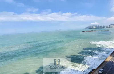 Apartamento alto padrão com sacada ampla e vista para o mar, 3 suítes sendo 1 com acesso a sacada + 1  dormitório de serviço, lazer no condomínio, pitangueiras - guarujá/sp.