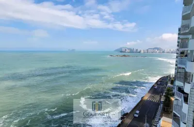 Apartamento alto padrão com sacada gourmet e vista total para o mar, 3 suítes climatizadas sendo 1 com acesso a sacada + 1 dormitório de serviço, lazer no condomínio, pitangueiras - guarujá/sp.