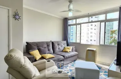 Apartamento com 2 dormitórios, à menos de 200 metros da praia da pitangueiras-guarujá/sp