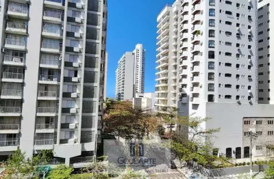 Apartamento com sacada conjugada vista parcial do mar, 3 dormitórios climatizados sendo 2 suítes, á 300 metros do mar em pitangueiras - guarujá/sp.