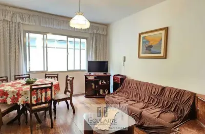 Apartamento com sala 2 ambientes, 2 dormitórios, à menos de 300 metros do mar, asturias-guarujá/sp.