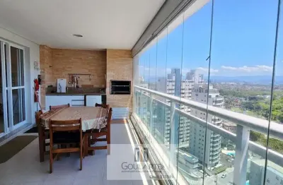 Apartamento alto padrão com sacada gourmet, 3 dormitórios climatizados sendo 1 suíte, lazer no condomínio na praia das astúrias-guarujá/sp.