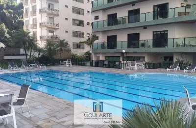 Apartamento alto padrão com sacada, 3 suítes sendo 2 climatizadas + dormitório de serviço, lazer completo no condomínio na praia das pitangueiras-guarujá/sp