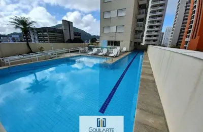Apartamento alto padrão com sacada gourmet, 3 dormitórios sendo 1 suíte climatizada, lazer no condomínio na praia das pitangueiras-guarujá/sp