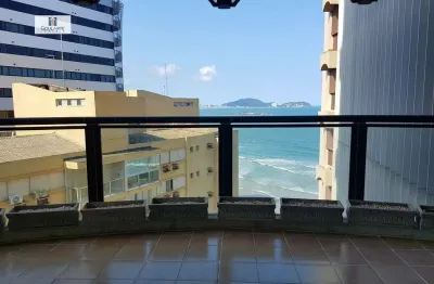 Apartamento alto padrão com vista lateral para o mar, 3 suítes climatizadas, na praia da astúrias-guarujá/sp.