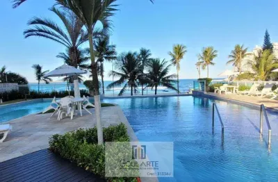 Apartamento  com sacada gourmet ,2 dormitórios sendo 1 suíte, condomínio clube de frente para o mar ,astúrias - guarujá/sp.