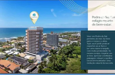 Lanai pedra do sal - apartamento com 1 dormitório à venda, 40 m² por r$ 412.571 - itapuã - salvador/ba