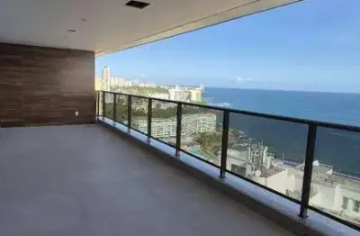 Apartamento com 4 dormitórios à venda, 209 m² por r$ 4.200.000 - barra - salvador/ba