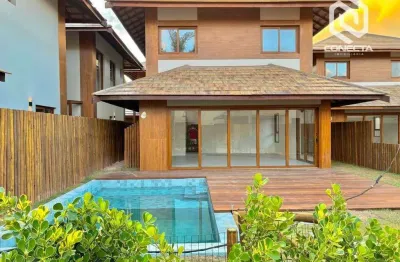 Bangalô com 4 suítes à venda, 180 m² por r$ 2.800.000 - itacimirim (monte gordo) - camaçari/ba