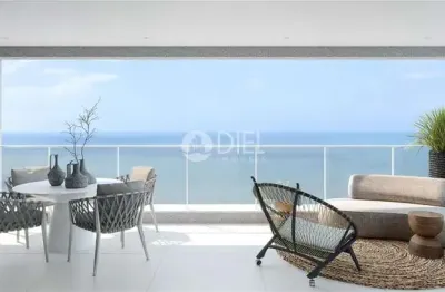 Cobertura quadra mar com 5 suítes e 4 vagas , meia praia, itapema - sc