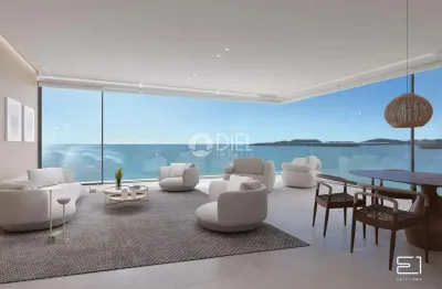 Apartamento com 4 suítes - frente ao mar, meia praia, itapema - sc