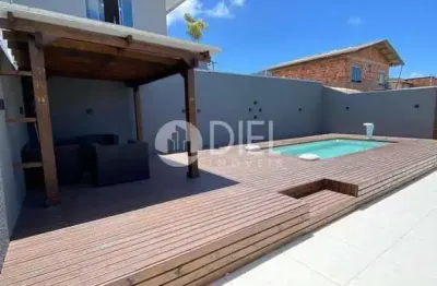 Casa com piscina + 4 vagas de garagem, alto são bento, itapema - sc