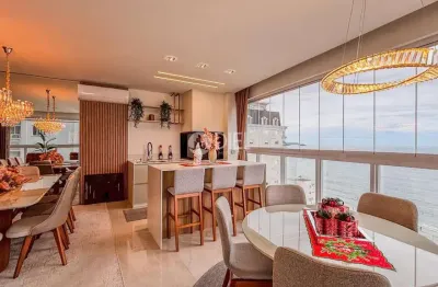 Apto com 4 suítes, 3 vagas e vista mar definitiva!, meia praia, itapema - sc