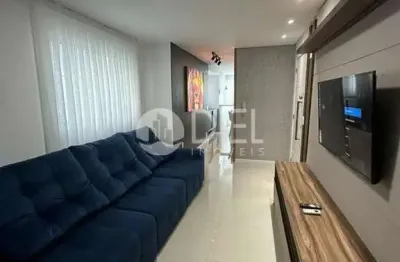 Apartamento mobiliado com 1 dorm. e 1 suíte, meia praia, itapema - sc