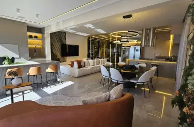 Maravilhoso apto com 3 suítes, 3 vagas e mobiliado, meia praia, itapema - sc