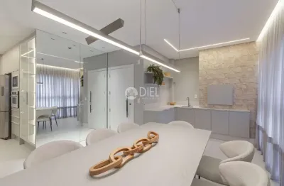 Apartamento mobiliado com 3 suítes e 2 vagas!!, meia praia, itapema - sc