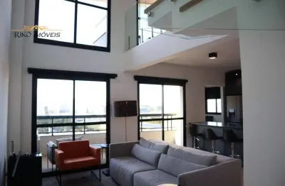 Loft duplex condomínio tarsila loft no jardim aquarius, são 94 m²