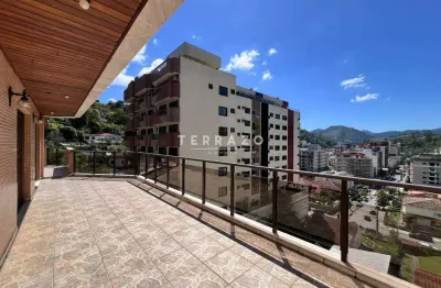 Cobertura à venda, 4 quartos, 3 suítes, 2 vagas, agriões - teresópolis/rj