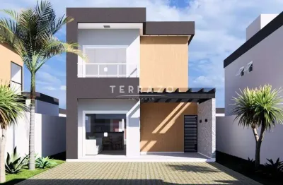 Casa à venda em guapimirim (bairro cotia) – 3 quartos, 2 suítes, varanda gourmet, frente, financiamento