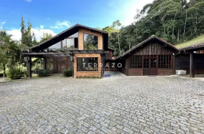 Casa com 5 quartos, 700 m2 , r$ 1.790.000.00 , cascata do imbuí, teresópolis, rio de janeiro, cód - 3418