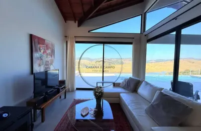 Luxuosa chácara com linda vista para represa em piracaia-sp