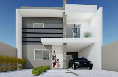 Sobrado para venda em são josé dos pinhais, costeira, 3 dormitórios, 1 suíte, 3 banheiros, 2 vagas