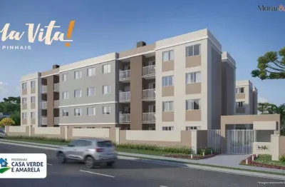 Apartamento para venda em pinhais, vargem grande, 2 dormitórios, 1 banheiro, 1 vaga