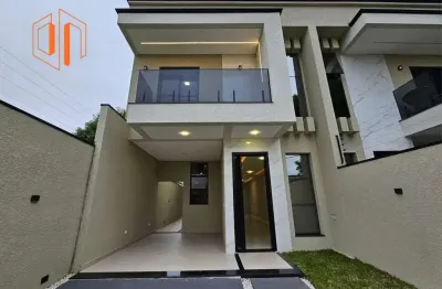 Sobrado para venda em são josé dos pinhais, boneca do iguaçu, 3 dormitórios, 3 suítes, 4 banheiros, 2 vagas