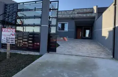Casa com 3 quartos à venda na rua valentim wall, tindiquera, araucária, 97 m2 por r$ 650.000