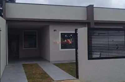 Casa com 2 quartos à venda na rua rosa cichon, tindiquera, araucária, 59 m2 por r$ 399.000