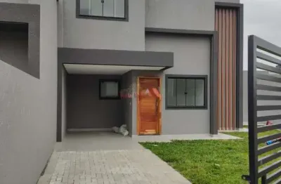 Casa em condomínio fechado com 3 quartos à venda na Rua Arthur Hasselmann, Fazenda Velha, Araucária, 83 m2 por R$ 600.000