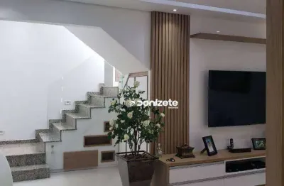 Sobrado à venda, 140 m² por r$ 880.000,00 - vila pires - santo andré/sp