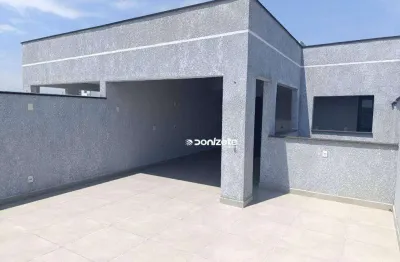 Cobertura com 2 dormitórios à venda, 120 m² por r$ 640.000,00 - vila pires - santo andré/sp