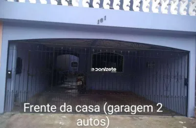Sobrado terreno 10x25  com 3 dormitórios à venda, 135 m² por r$ 532.000 - jardim las vegas - santo andré/sp