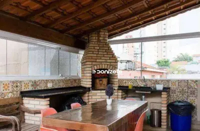 Cobertura com 2 dormitórios à venda, 130 m² por r$ 598.000,00 - vila valparaíso - santo andré/sp