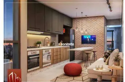 Apartamento com 1 dormitório à venda, 41 m² por r$ 325.900,00 - vila valparaíso - santo andré/sp
