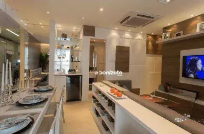 Apartamento com 3 dormitórios à venda, 57 m² por r$ 436.400,00 - vila valparaíso - santo andré/sp