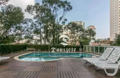 Apartamento com 2 dormitórios para alugar, 130 m² por r$ 5.418,00/mês - jardim bela vista - santo andré/sp