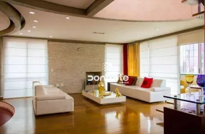 Cobertura com 5 dormitórios, 414 m² - venda por r$ 3.490.000,00 ou aluguel por r$ 22.056,67/mês - jardim - santo andré/sp