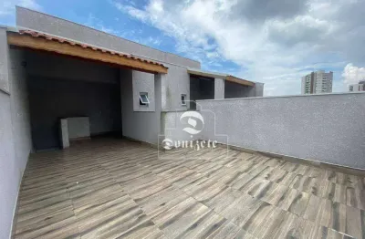 Cobertura com 2 dormitórios à venda, 100 m² por r$ 450.000,00 - jardim bela vista - santo andré/sp