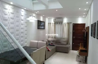 Sobrado com 3 dormitórios à venda, 105 m² por r$ 571.000,00 - vila marina - santo andré/sp