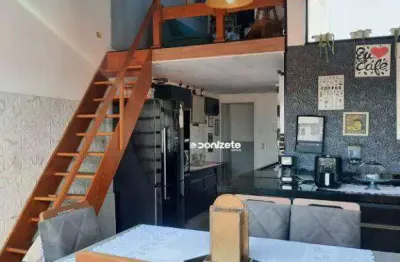 Cobertura com 2 dormitórios à venda, 110 m² por r$ 520.000,00 - vila scarpelli - santo andré/sp