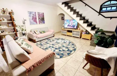 Sobrado com 3 dormitórios à venda, 165 m² por r$ 630.000,00 - jardim utinga - santo andré/sp