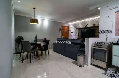 Cobertura com 2 dormitórios à venda, 90 m² por r$ 480.000,00 - vila assunção - santo andré/sp