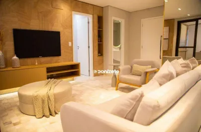 Apartamento 117 m²  com 3 suítes, varanda gourmet, lazer completo - vila assunção - santo andré/sp
