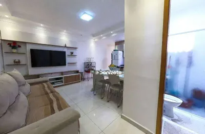 Cobertura com 2 dormitórios à venda, 105 m² por r$ 434.000,00 - vila scarpelli - santo andré/sp