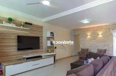 Sobrado com 3 dormitórios à venda, 250 m² por r$ 1.400.000,00 - vila scarpelli - santo andré/sp