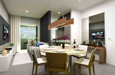 Apartamento com 2 dormitórios à venda, 57 m² por r$ 650.000,00 - campestre - santo andré/sp